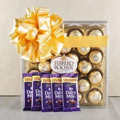 24 Pcs Ferrero Rocher And 5 Dairy milk thumbnail 1