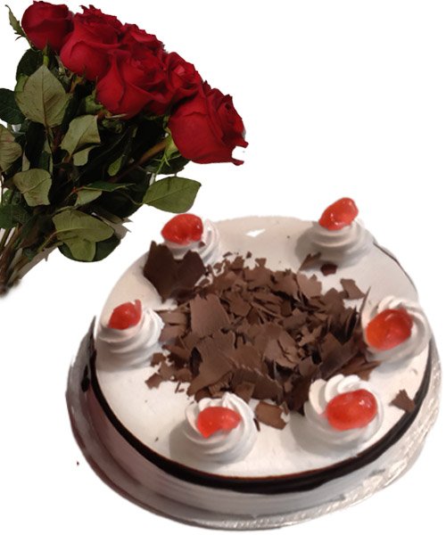 2 Cake & Flower Bunch