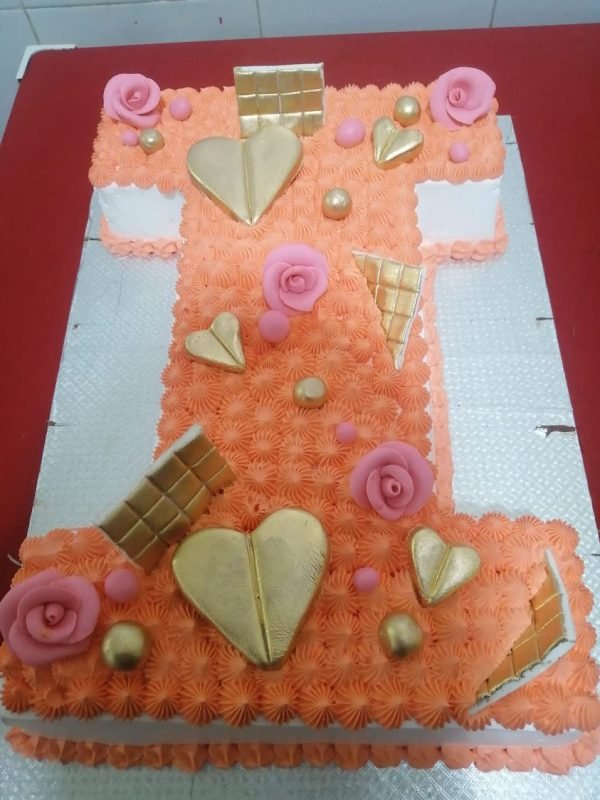 Customized Alphabetical Designed Cake