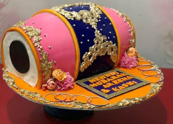 Customized Cake For Dholki Mehndi Cake