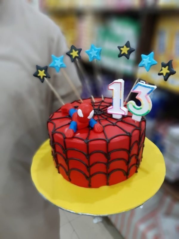 Customized Spider Cake For Kid Boy