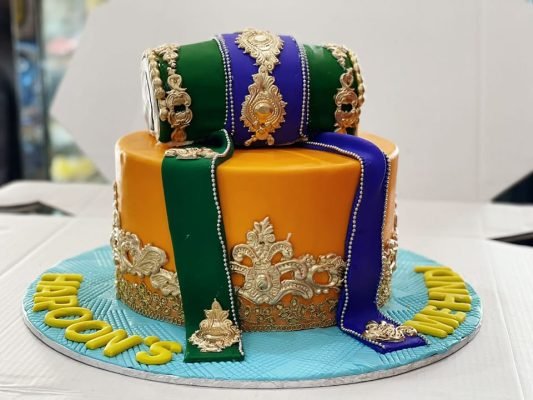 Customized Weeding Theme Cake For Weeding Dholak Event