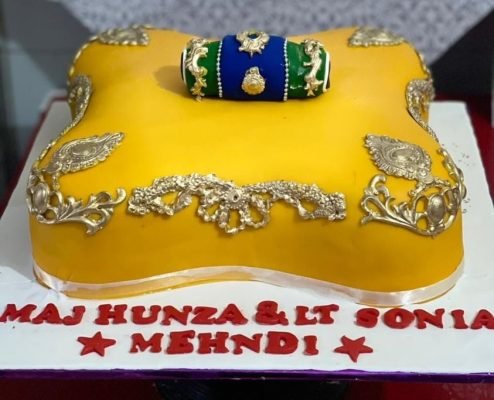 Customized Mehndi / Dholki Designed Cake